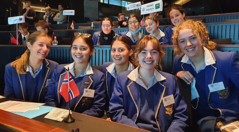 VCE Italian students at Model United Nations Conference